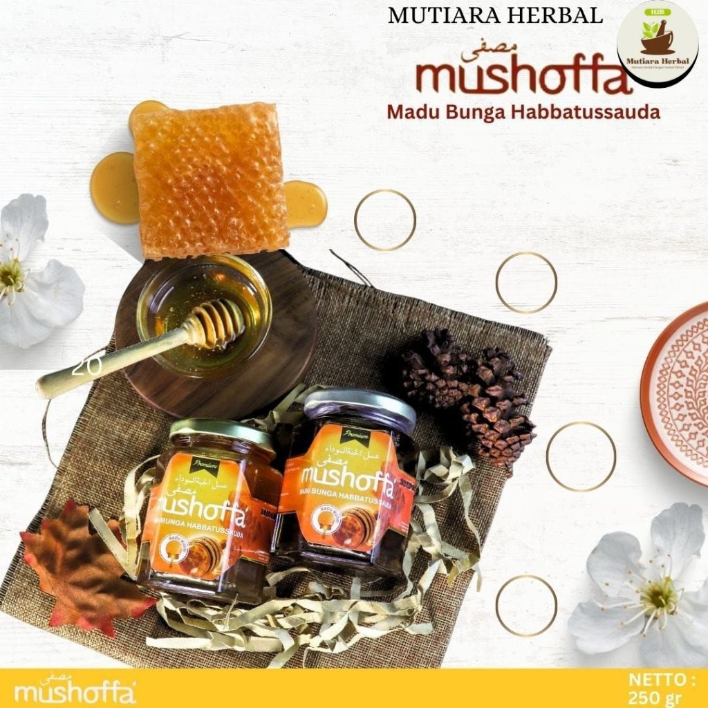 

Madu Bunga Habbatussauda Mushoffa Murni Asli Original Arab HNU 250 gr