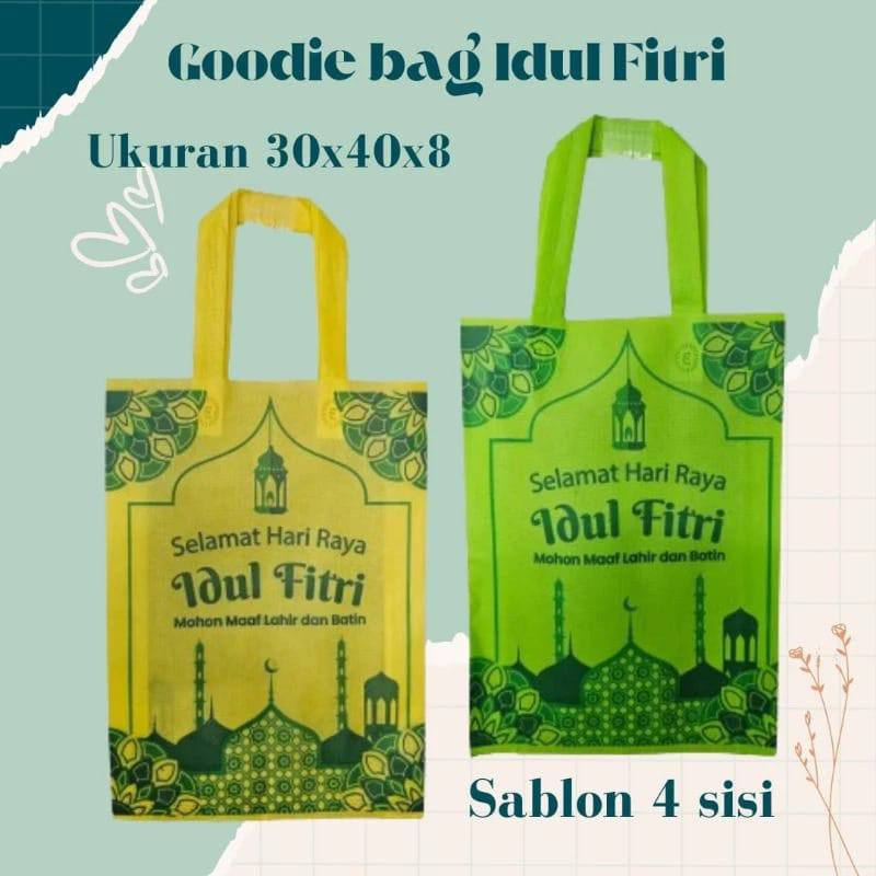 

Tas Hampers Lebaran 1 lusin (12pcs) | Kantong Lebaran Motif Premium