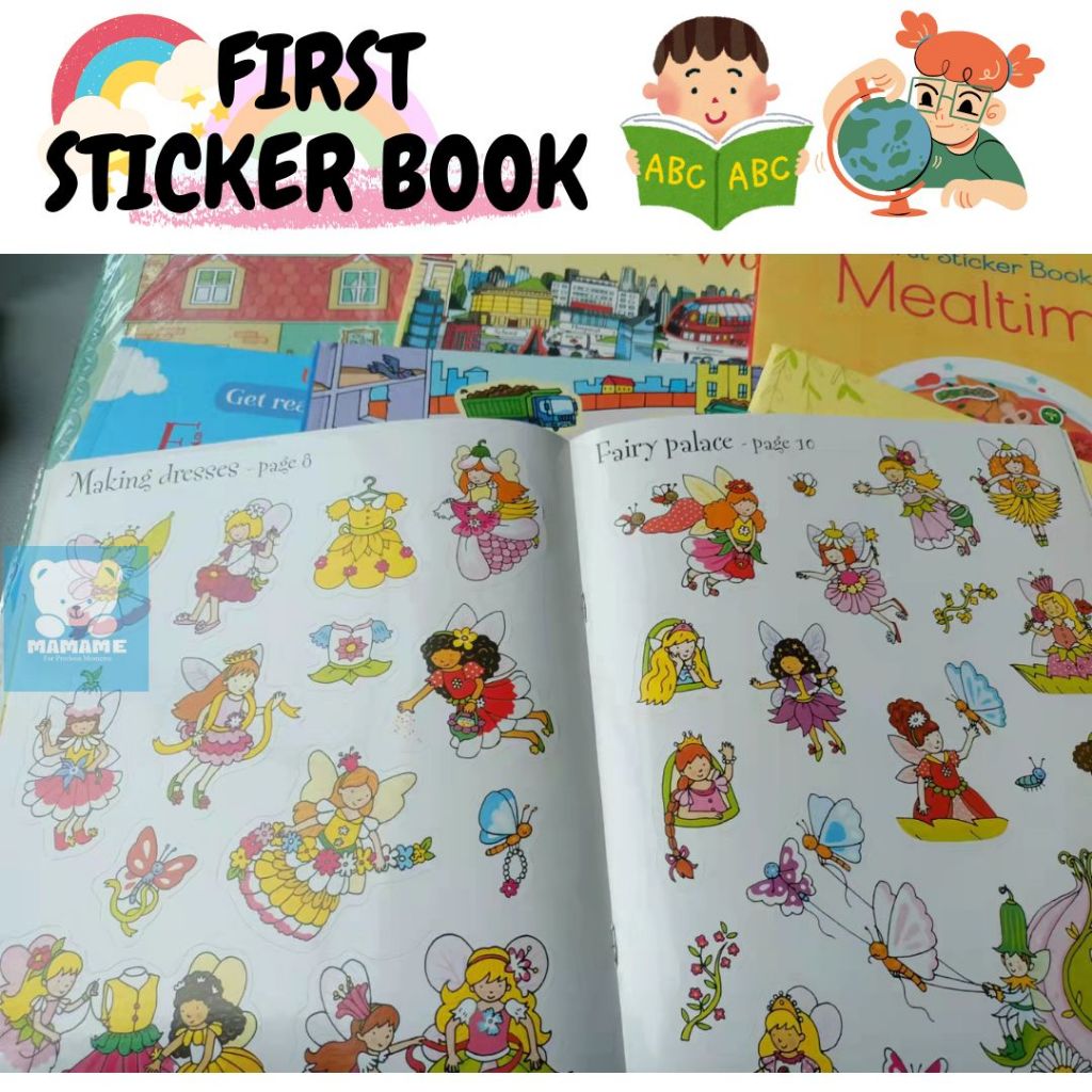 

RB [MAMAME]First Sticker Book // Buku Stiker Dan Bacaan Anak-anak