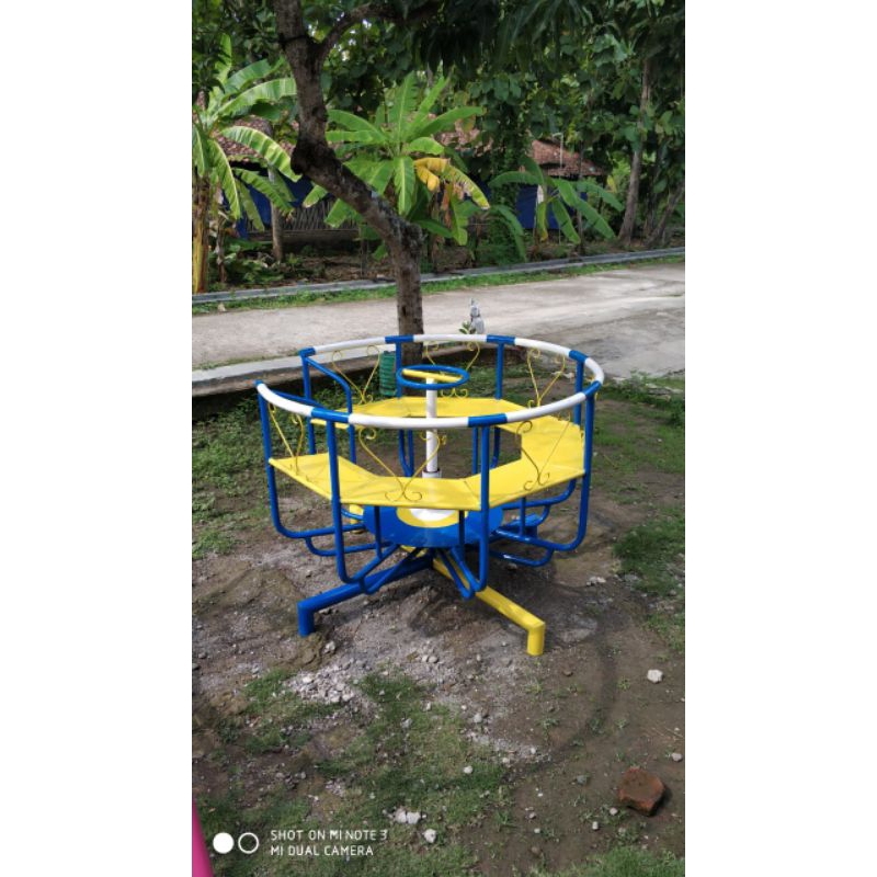 Mainan Mangkok Putar/komedi putar/mainan komedi Putar/mangkok putar/gelas putar untuk Taman GRATIS O