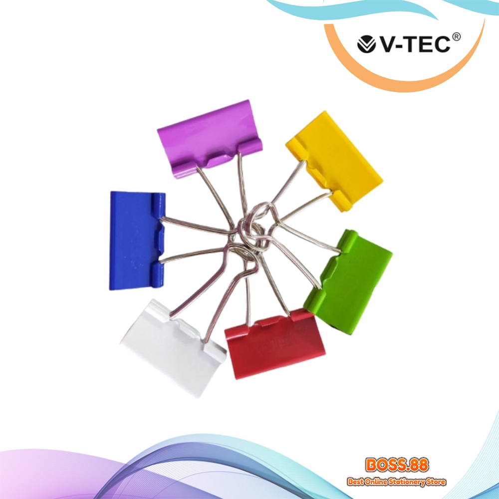 

BINDER CLIP / KLIP BINDER V-TEC 200 WARNA (1 BOX)