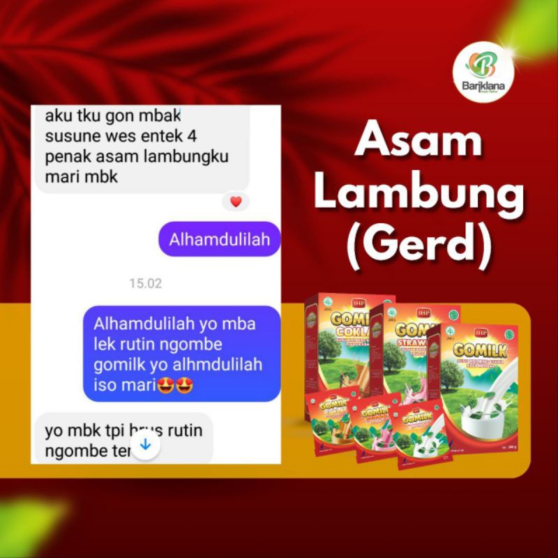 

Susu Gomilk Plus Herbal Rasa Original