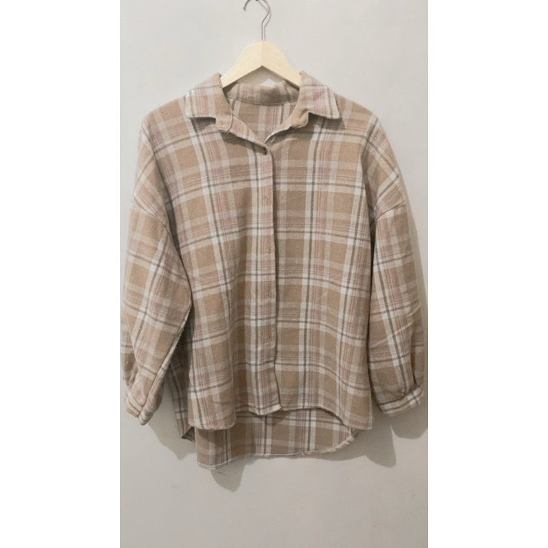 GALE TARTAN FLANEL SHIRT OVERSIZE KEMEJA WANITA