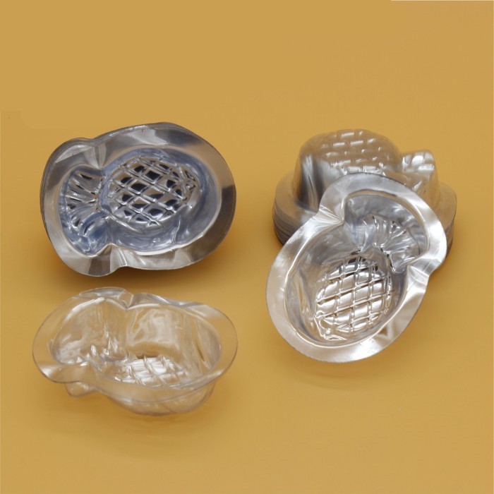 Cetakan cup mika puding jelly sambal motif karakter bunga, hewan,buah isi 50 pcs