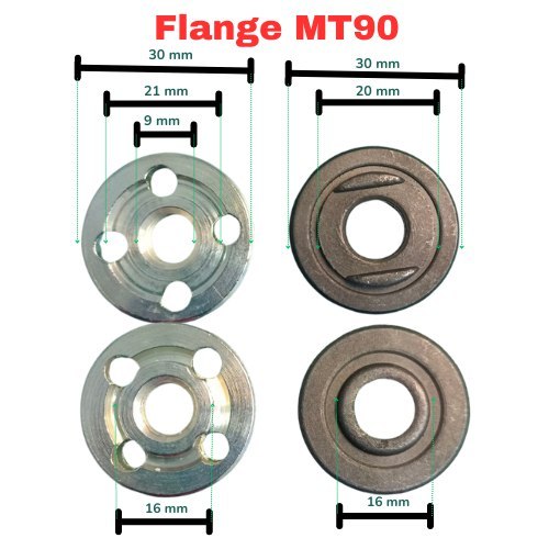 Flange Gerinda 4 Inch Penjepit Mata Gerinda