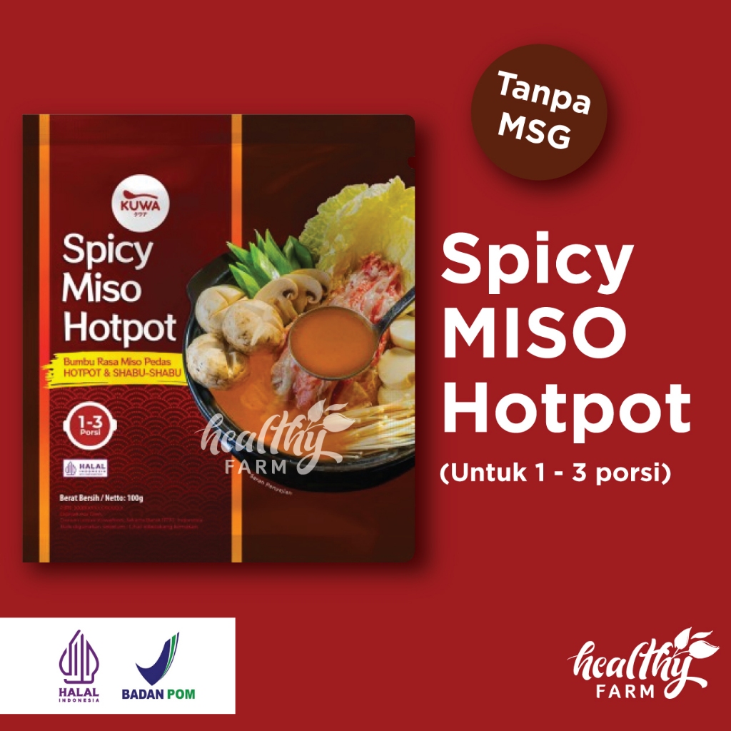 

KUWA SPICY MISO Soup Hotpot Instan/ Kaldu Sup Miso Pedas