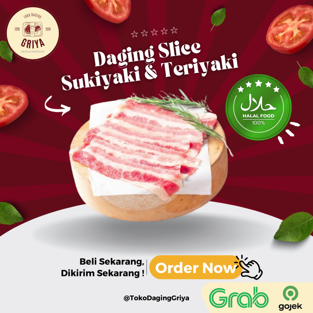 

Daging Slice Sukiyaki & Teriyaki 500 Gram