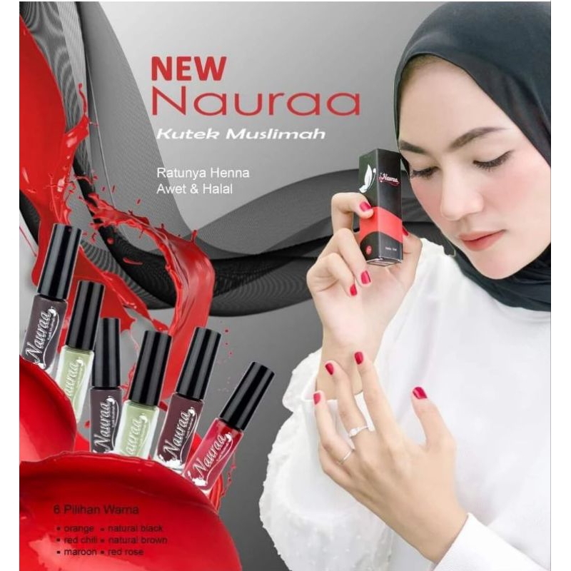 Kutek Muslimah/Kutek Naura/Kutek Murah/ Pewarna kuku lebaran