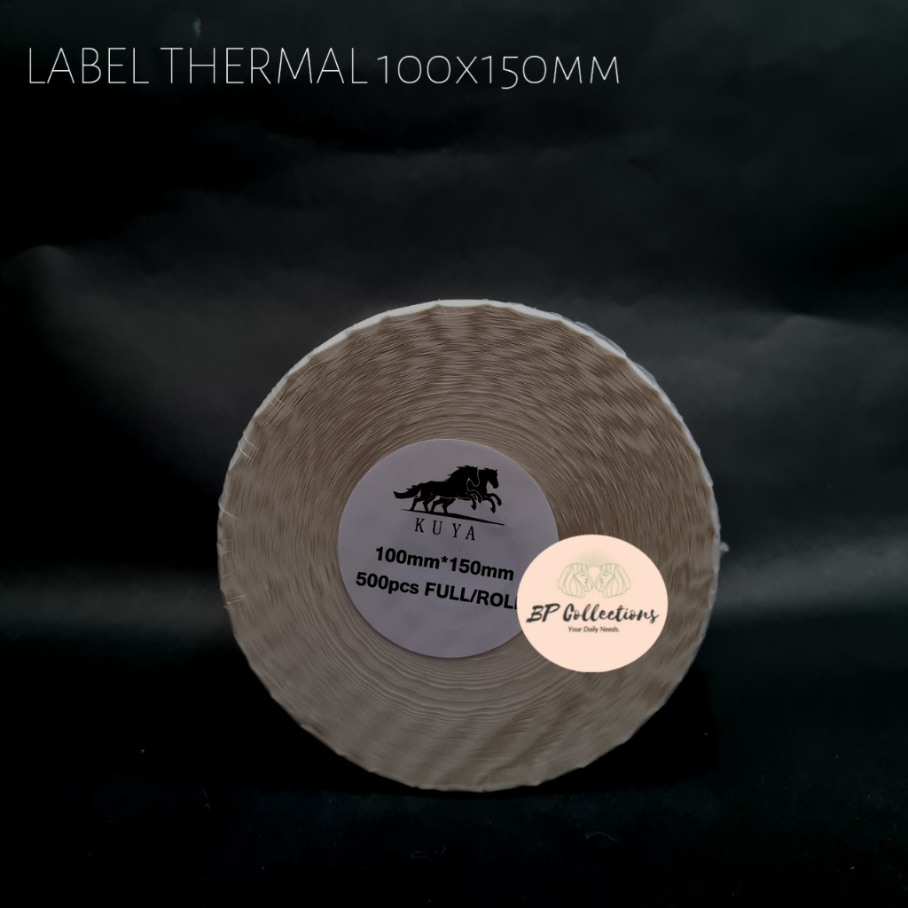 

1 roll KERTAS STICKER THERMAL A6 100x150mm 500 pcs STICKER BARCODE PAPER THERMAL ECER