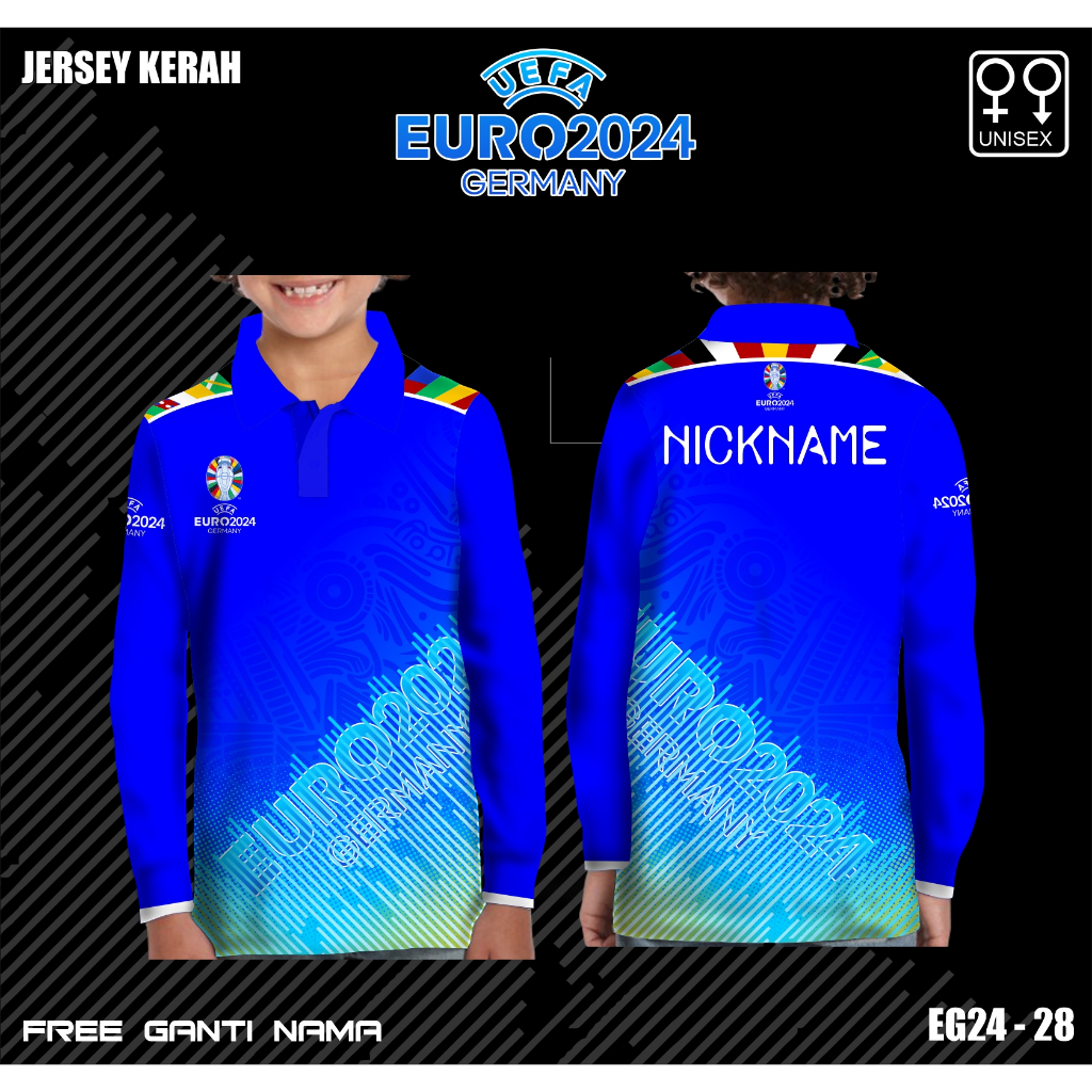 Polo baju bola piala eropa 2024 jerman  jersey kaos germany kejuaraan eropa