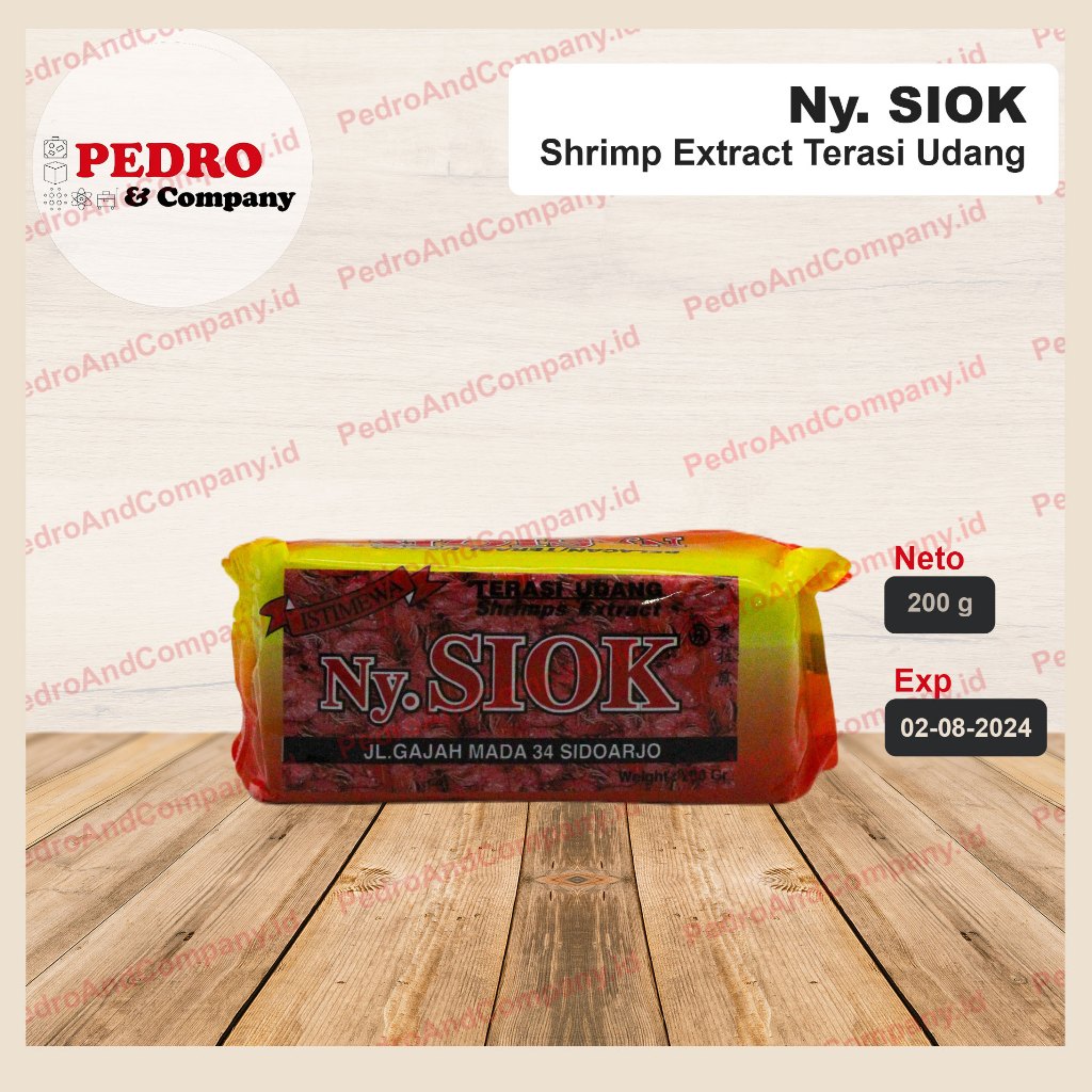 

Ny. Siok - Terasi udang mentah/ raw shrimp paste (200 gr)