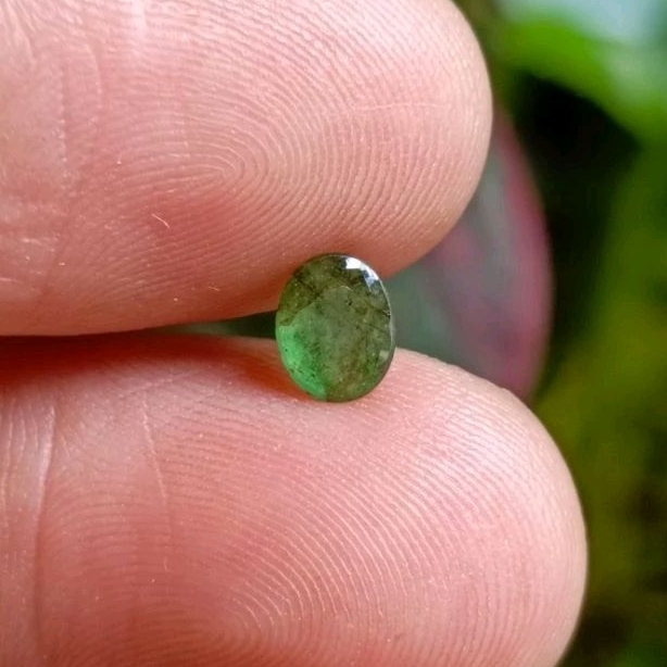 Batu Permata Natural EMERALD BERYL / ZAMRUD + Memo (0,57ct)