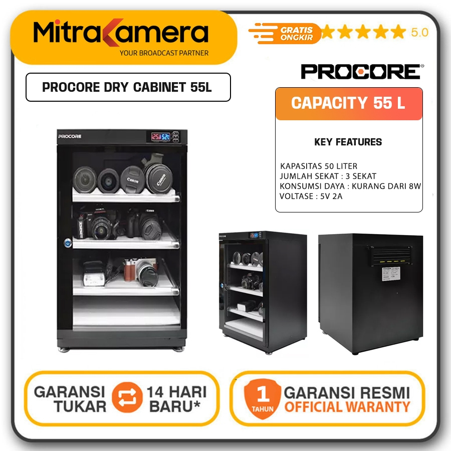 Procore Electric Dry Cabinet PC-55 55L / Dry Cabinet / Dry Box