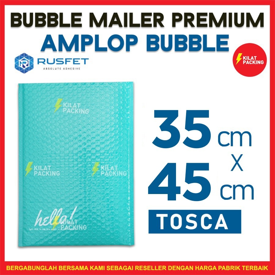 

AMPLOP BUBBLE 35X45CM - BUBBLE MAILER - BUBBLE PACKING HELLO PREMIUM TERMURAH TOSCA