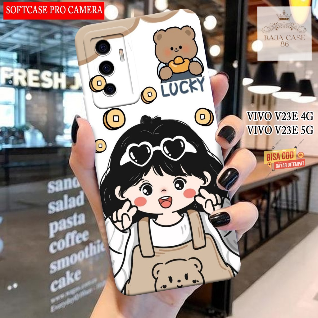 Case Vivo V23e 4G / Vivo V23e 5G Terbaru - Rajacase - casing Hp Vivo V23e - Motif Softcase Cartoon -