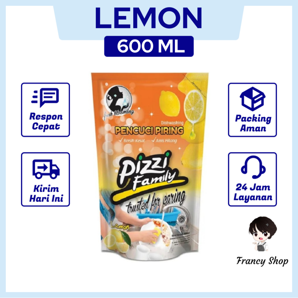 Pizzi Lemon Sabun Cuci Piring 600 ml