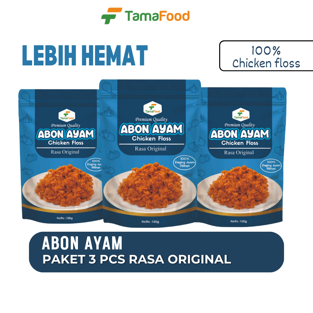 

Tamafood - Paket 3pcs Abon Ayam Rasa Original