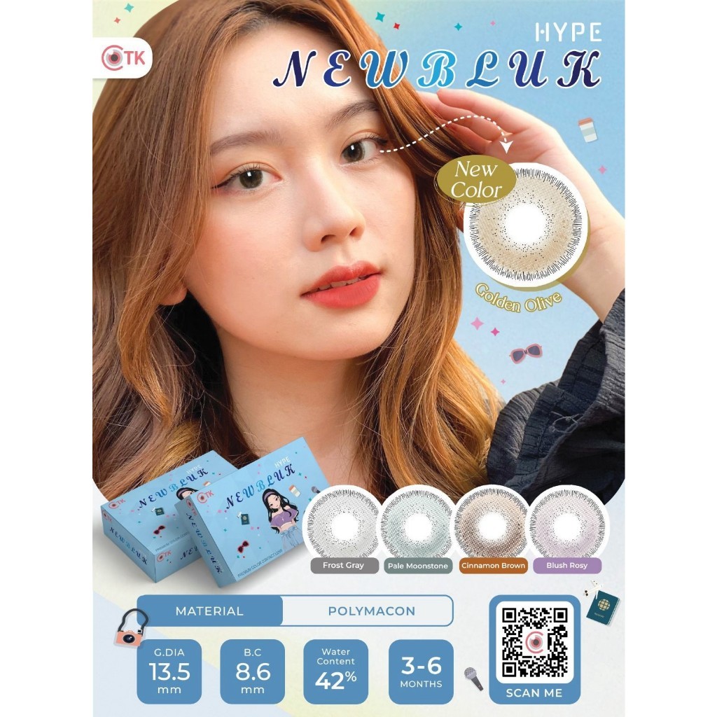 Softlens NEWBLUK HYPE Normal 13,5 MM / Softlens Newbluk Hype / Soflen / Softlen / Soflens / Promo So