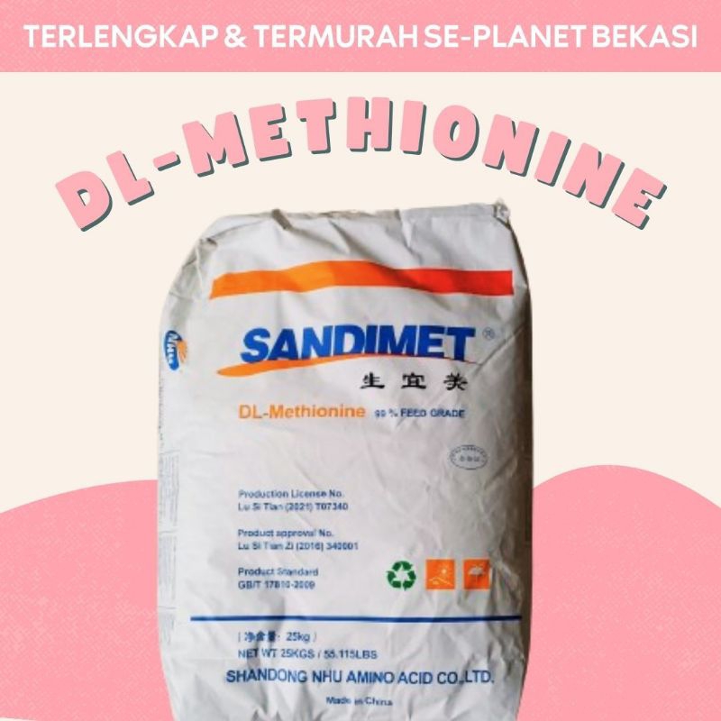 (500 Gr & 1 Kg) DL-METHIONINE EX. NHU / METHIONINE / METIONIN / ASAM AMINO / AMINO ACIDS