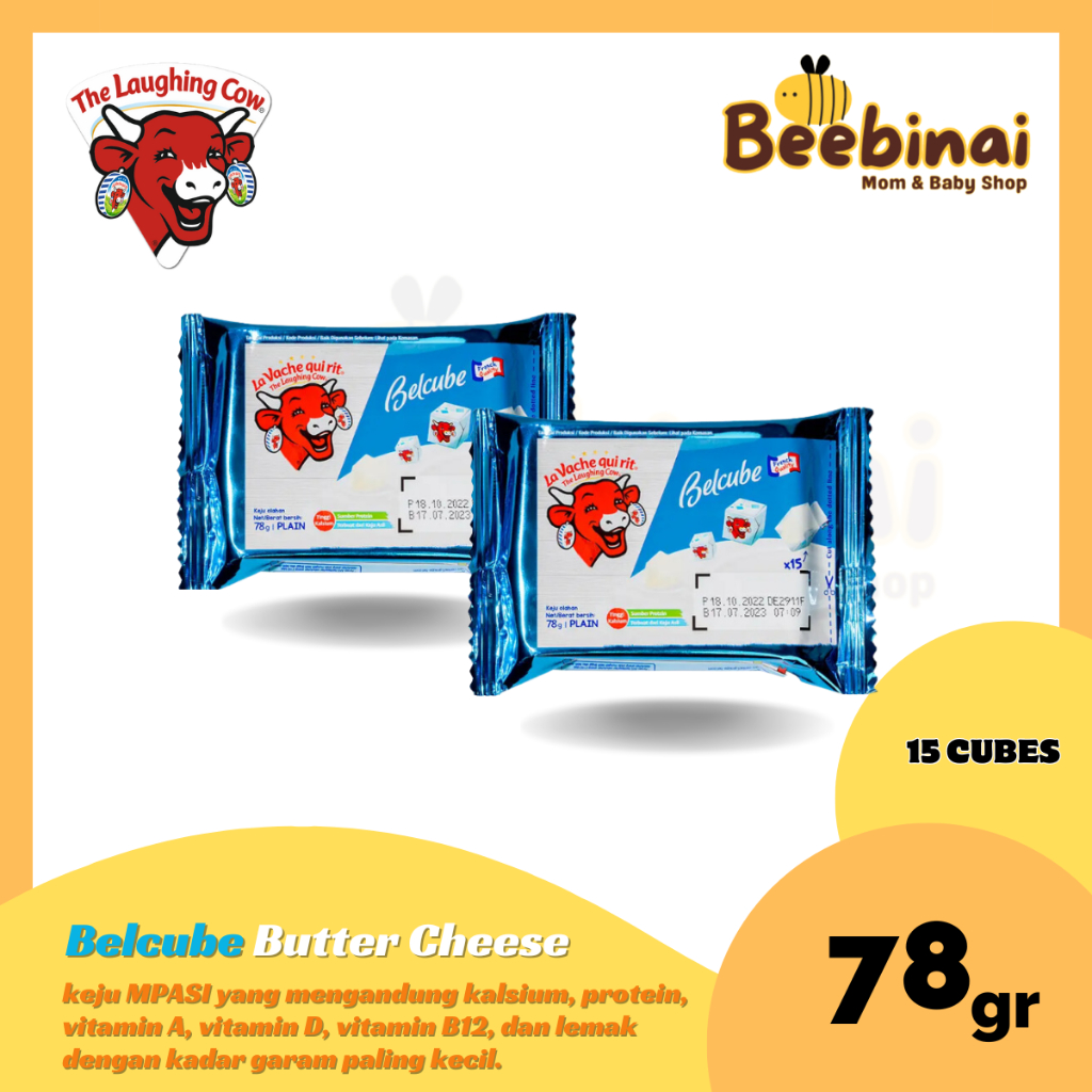 

Beebinai - Belcube Butter Cheese One Bite 78gr & 125gr | Butter Cheese MPASI