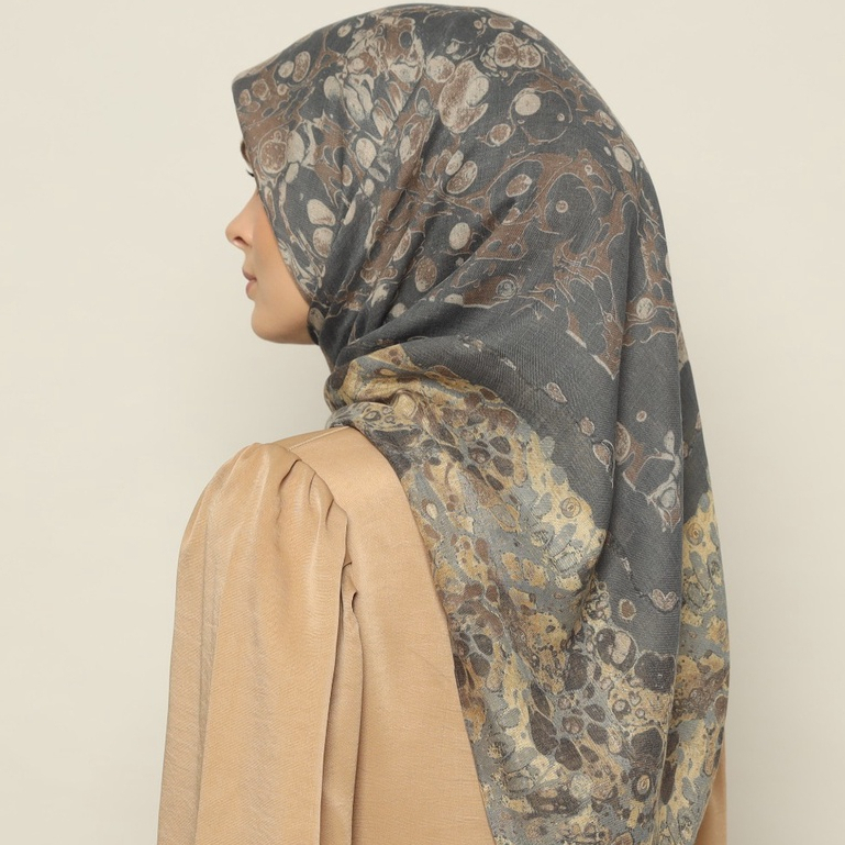 EBRU Series Miss Color Voile Scarf Voal Flam - Hijab Size 120*120 cm-2