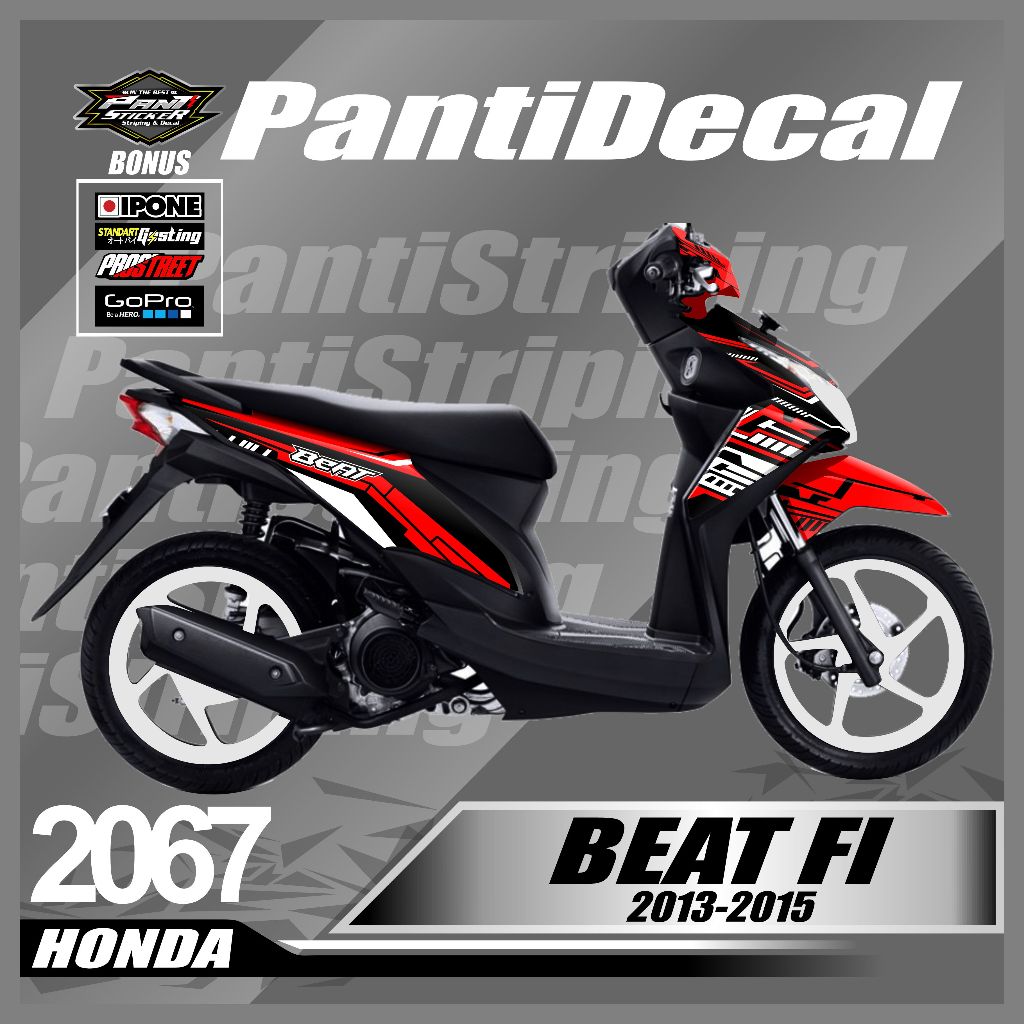 Sticker Decal Motor Beat Fi Old 2013-2015 Variasi Full Body- skotlet aksesoris motor beat fi old Des
