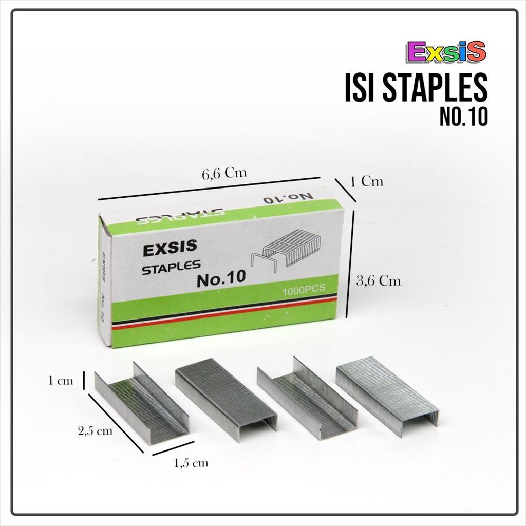 

Isi Staples EXIS NO 10 / 1 ktk Isi Staples Kecil
