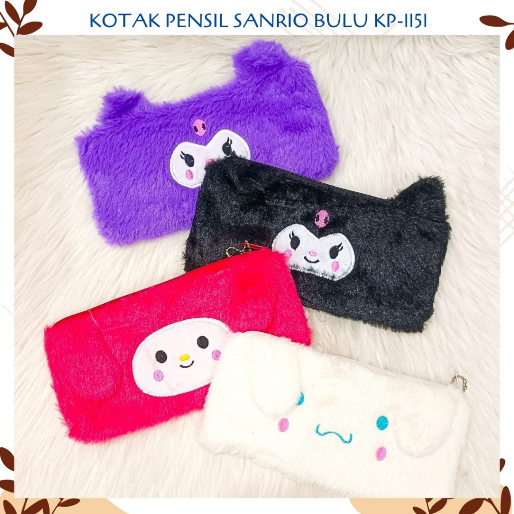 

KOTAK PENSIL SANRIO BULU KP-1151 PLUSHY PENCIL CASE TEPAK LUCU UNIK IMUT ALAT TULIS KANTOR SEKOLAH MURAH TERMURAH COD