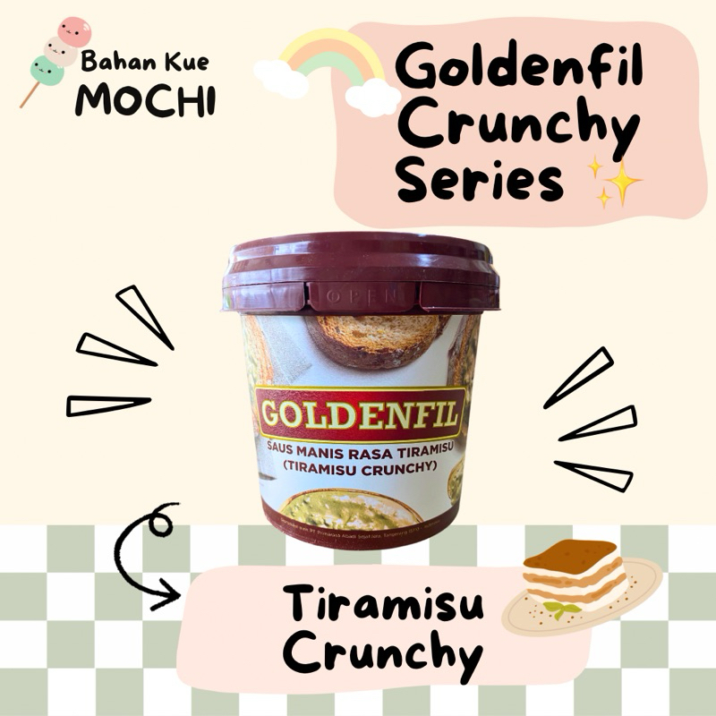 

Goldenfil Tiramisu Crunchy 1 KG / Selai Tiramisu Krispi Goldenfil 1 KG