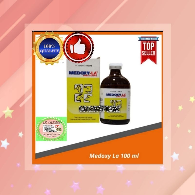 MEDOXY LA 100 ML OBAT AYAM SAKIT MEDOXY LONG ACTING BY MEDION