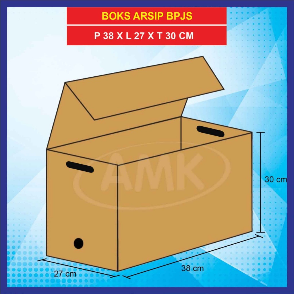 

Kardus Arsip / Box File / Boks Arsip BPJS (Ukuran 38 x 27 x 30) cm