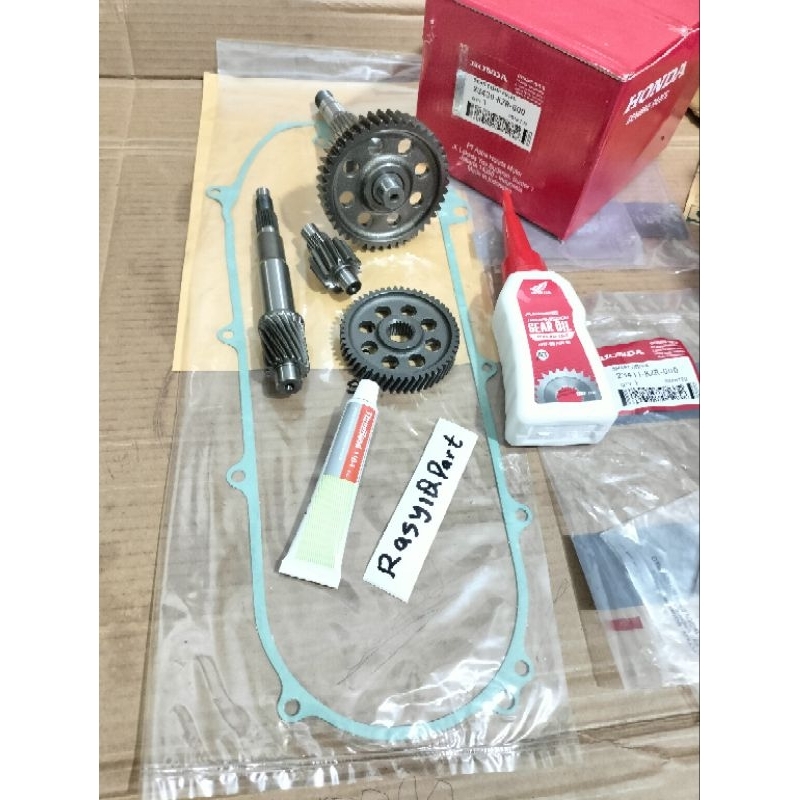 Gigi rasio gardan set KZR honda Vario 125 Fi old plus oli gardan