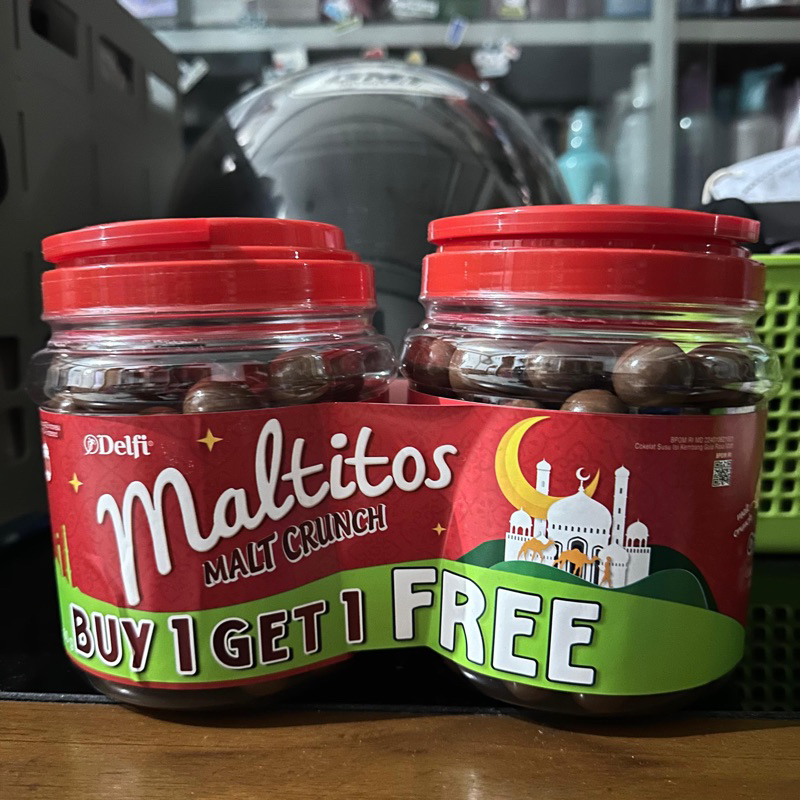 Delfi Maltitos Malt Crunch 2x300g Buy 1 Get 1 Free/Coklat Delfi Maltitos Toples Buy 1 Get 1 Free