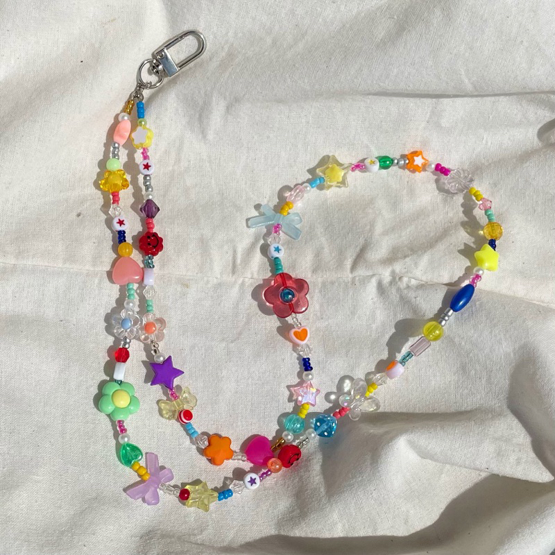 

lanyard manik-manik / beads lanyard / lanyard id card/ hanging wallet