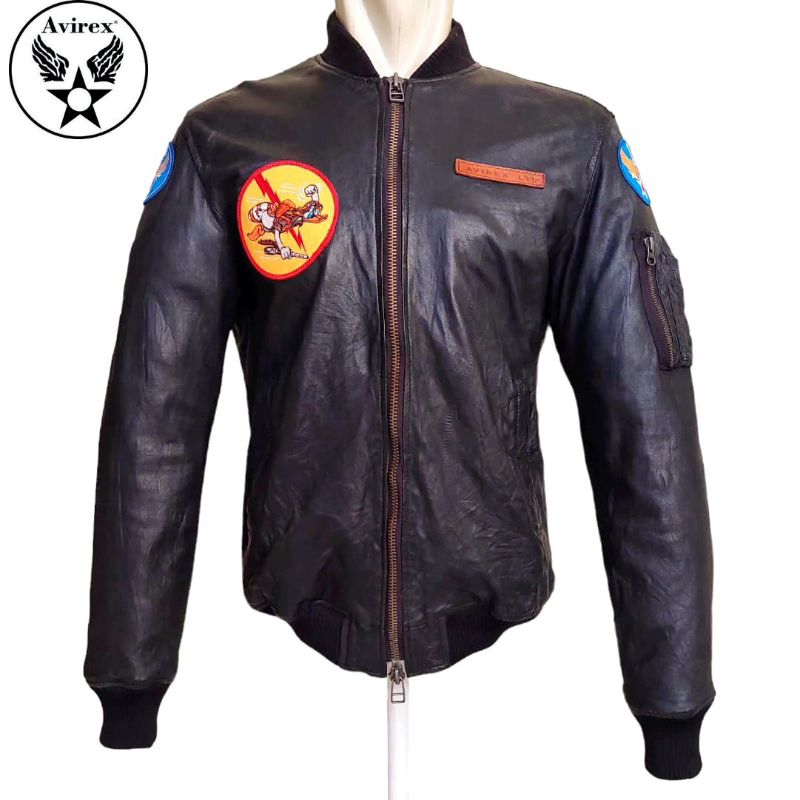 TURUN HARGA⚡Avirex MA1 Leather Bomber Jacket X Schott Buzz Ricksons Real McCoys