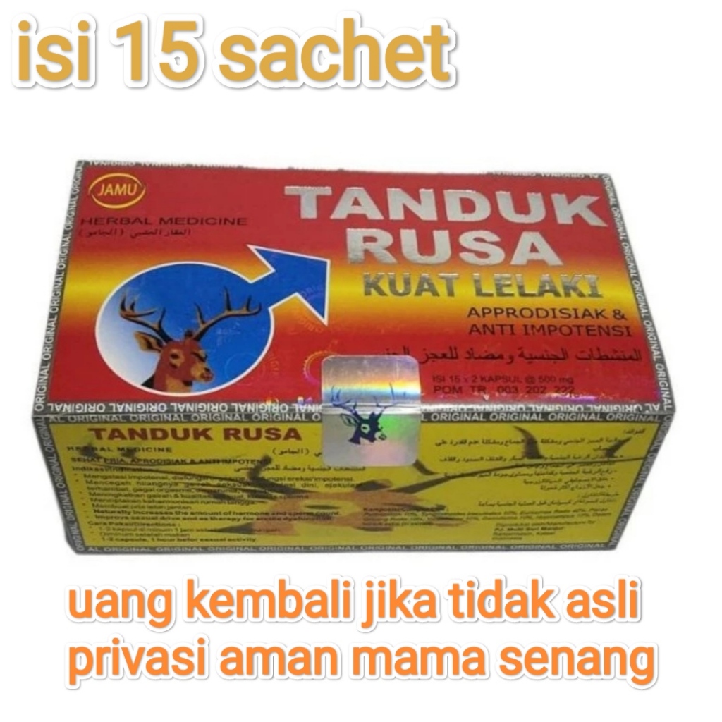 Rsh Terbukti khasiat nya herbal jamu new kapsul tanduk rusa anti loyo