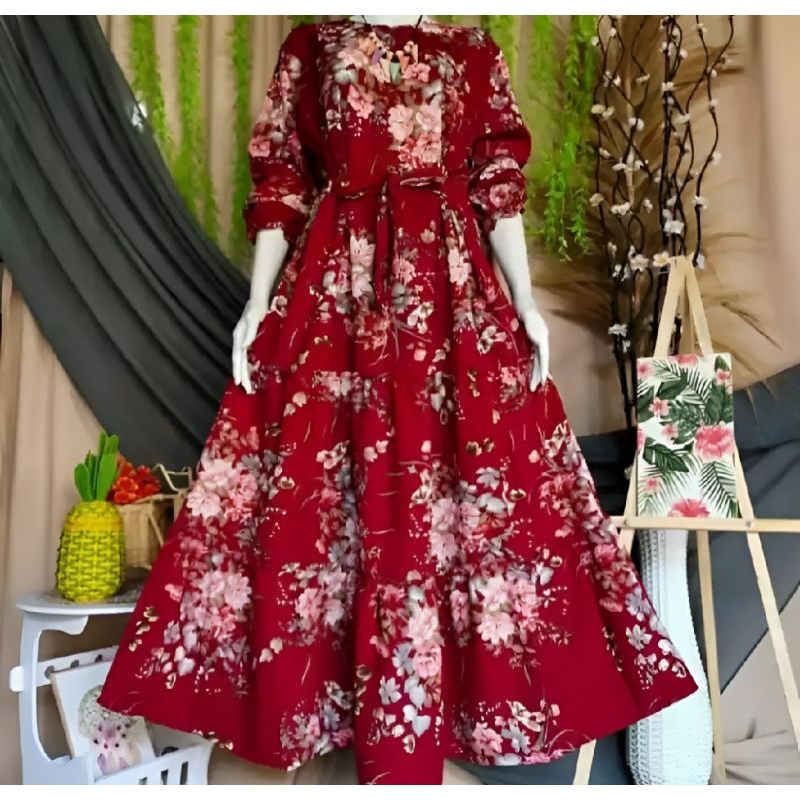 GAMIS BUNGA SAKURA KATUN