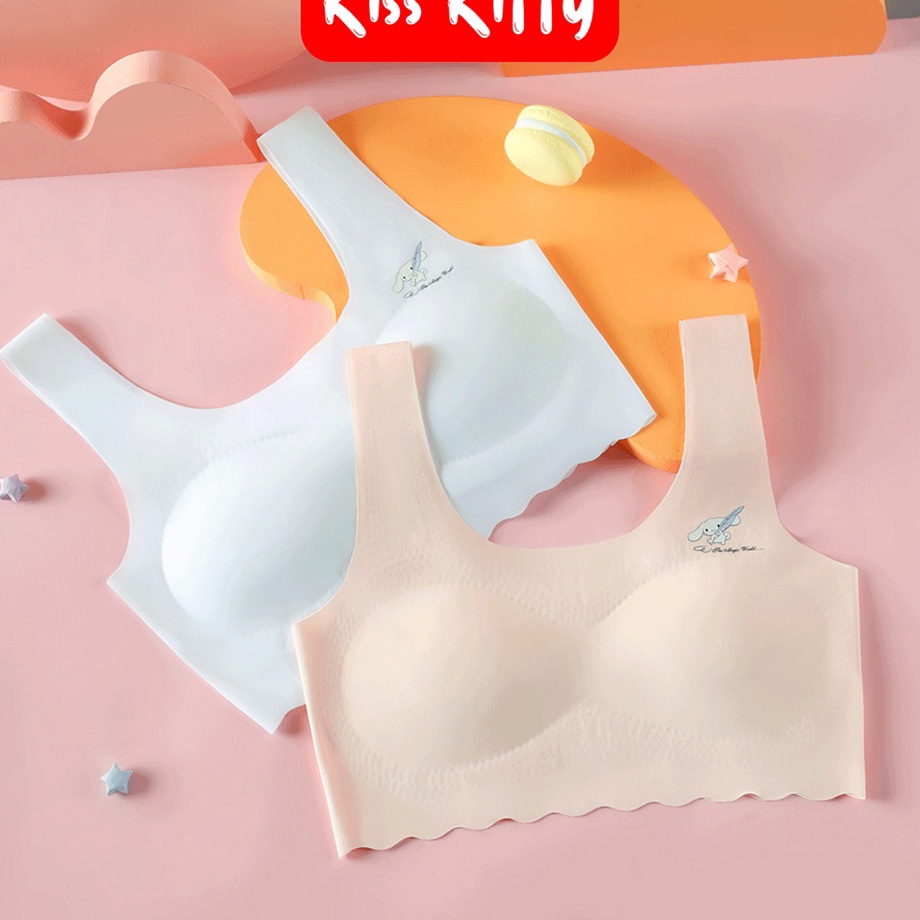 Barang keren Miniset Bra Remaja Seamless Tanpa Kawat BH Wanita Anak Sekolah Tanktop Pelajar Import K