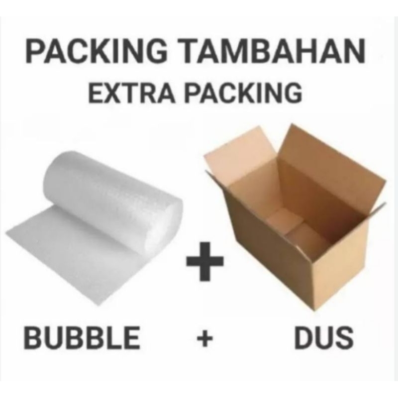 

Packing kardus dan bubble wrap