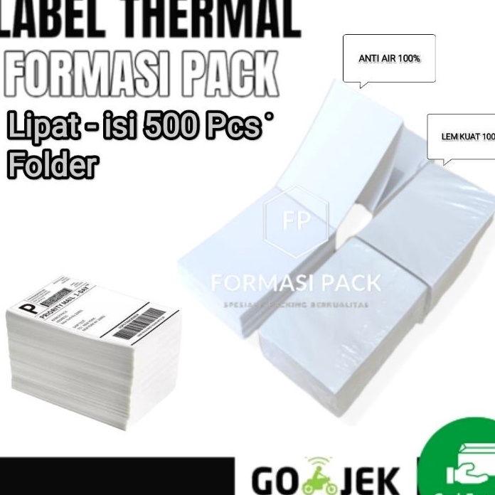 

PROMO MURAH Label Barcode Direct Thermal 1 X 15 mm 1x15 4x6 isi 5pcs ukuran A6