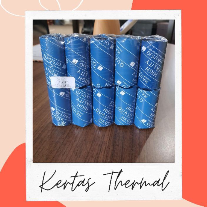 

DiSkon Kertas termal printer bluetooth Hausjo 57x31 mm Premium Quality isi 1 roll