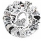 

77 1 Pcs INS Silver Keren Anti Air Untuk Dekorasi Notebook Sepeda Skateboard Handphone DIY
