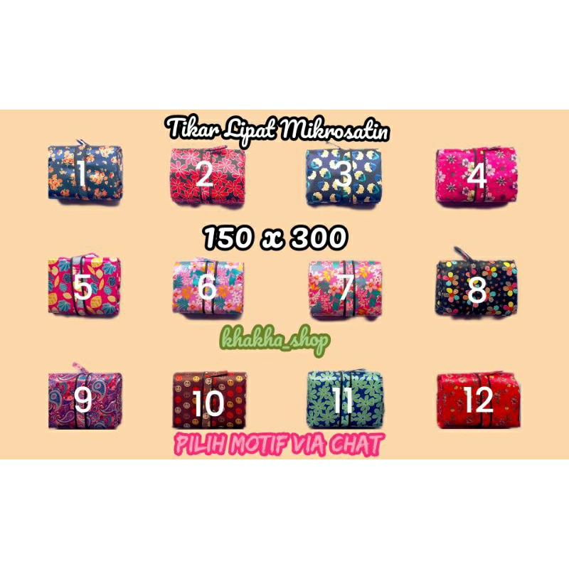 Tikar Lipat Piknik Mikrosatin Karpet Lipat 150x300