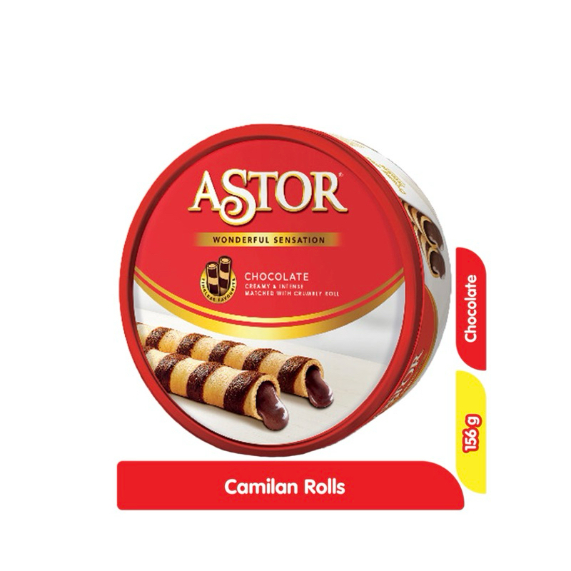 

Astor Wafer Stik cokelat kaleng 156 g