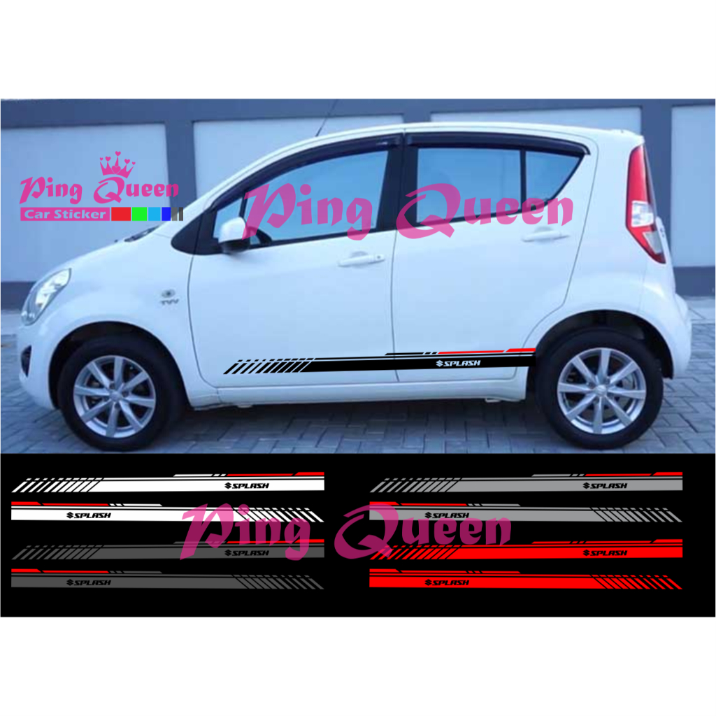 Sticker stiker mobil splash striping sticker list mobil suzuki splash