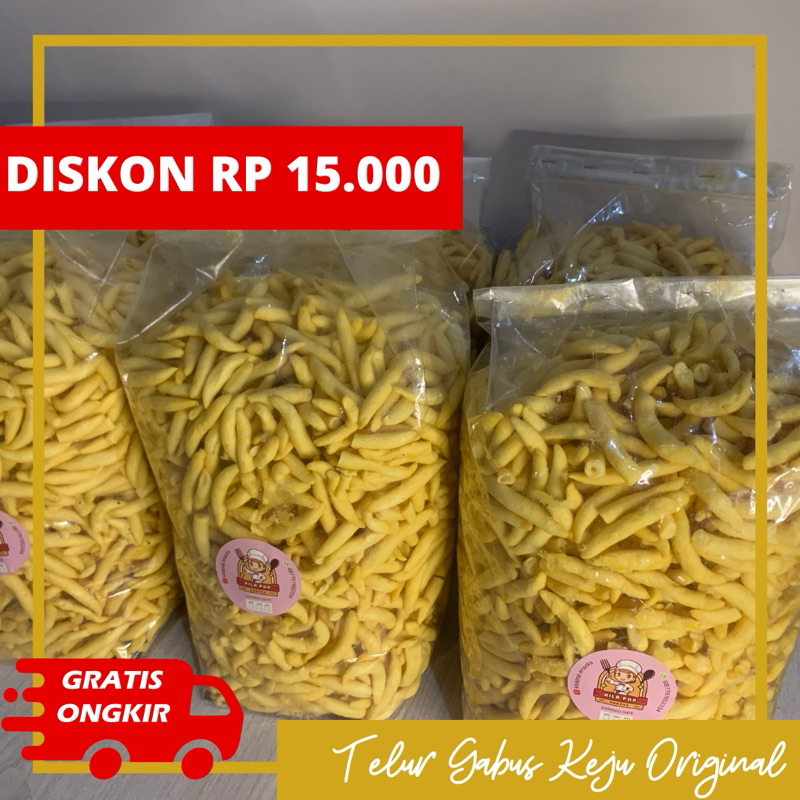 

Telur Gabus Keju Bidaran Keju 1 KG *GROSIR*