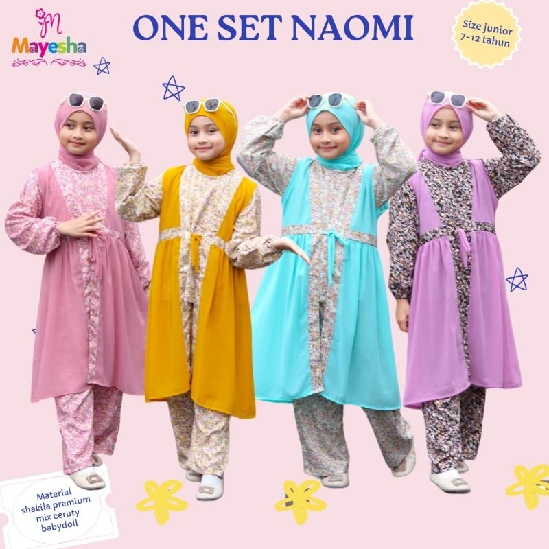 One Set Outer Naomi / Set Gamis Clarissa / Marissa BY MAYESHA