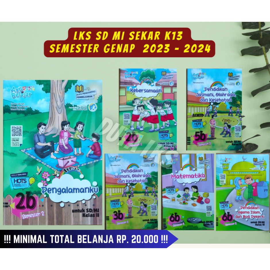 Buku LKS Sekar Putra Nugraha SD MI Kelas 2 3 5 6 Genap Kurikulum K13 2023/2024
