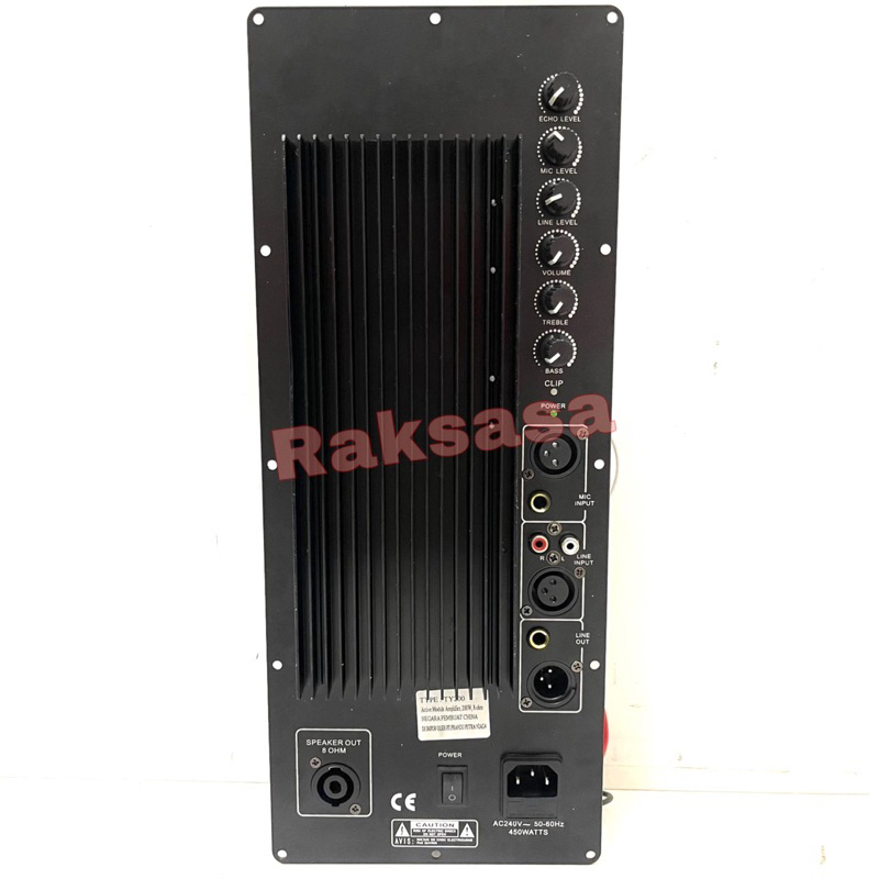 power kit aktif ty200 450 watt 1000 watt mesin aktif 12 dan 15 inch kit mesin TY 200