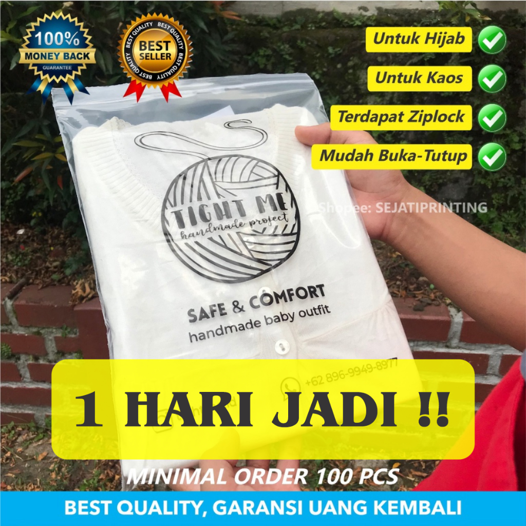 

Sablon Plastik Murah Klip Biasa 20cm, 25cm , FREE DESAIN - SEJATIPRINTING